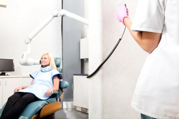 woman getting digital xray