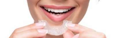 woman using invisible braces from germantown 