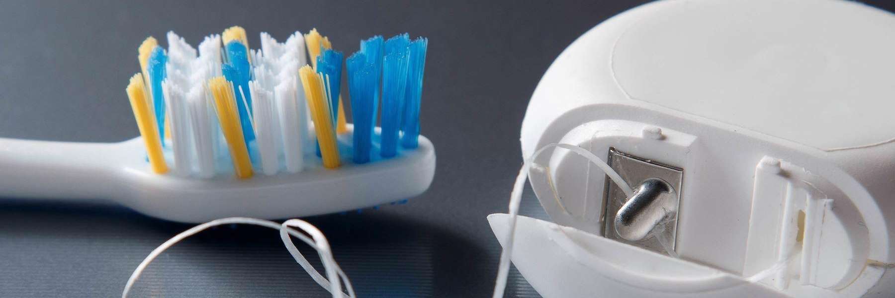 toothbrush and floss